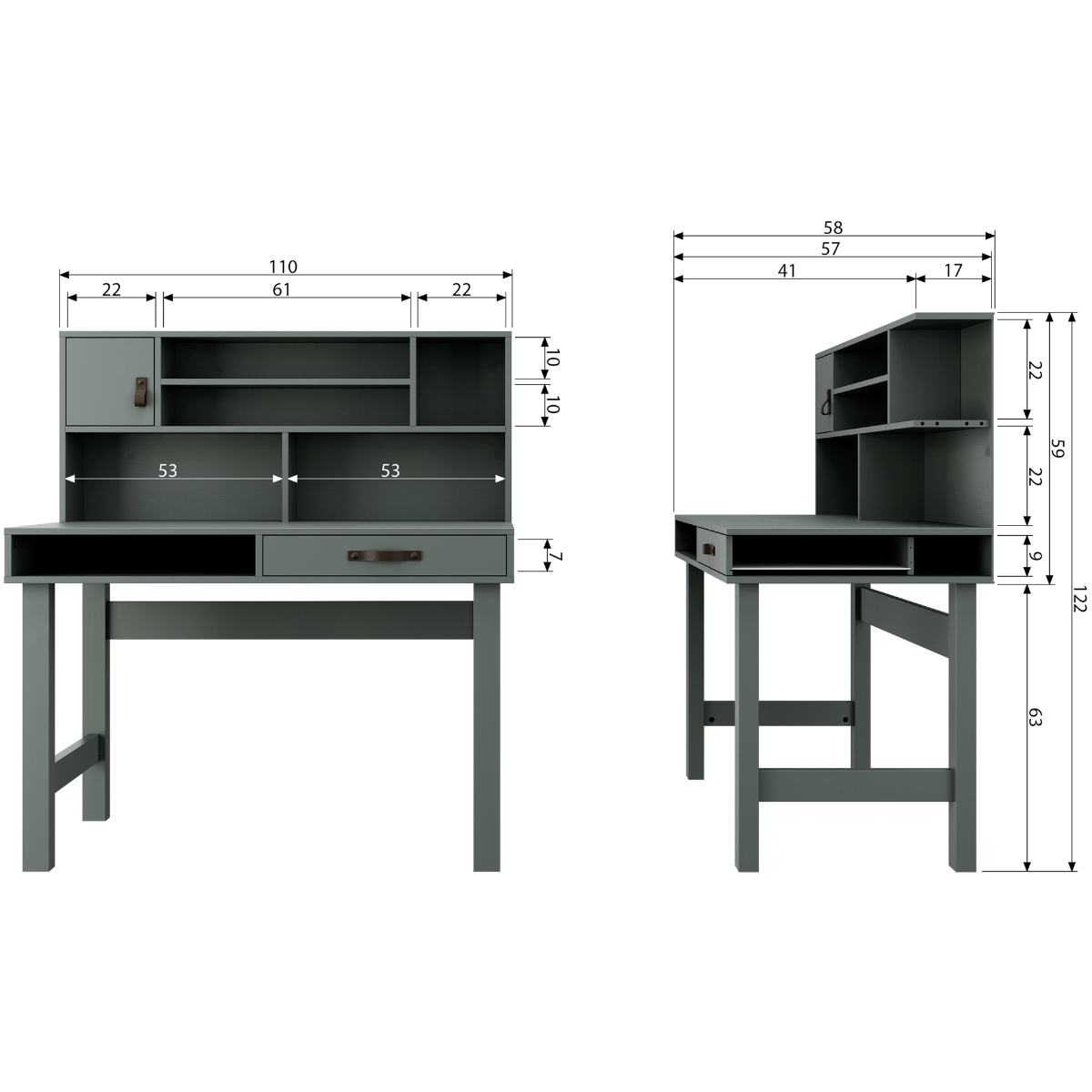 Stage Soap Pine Wood Desk