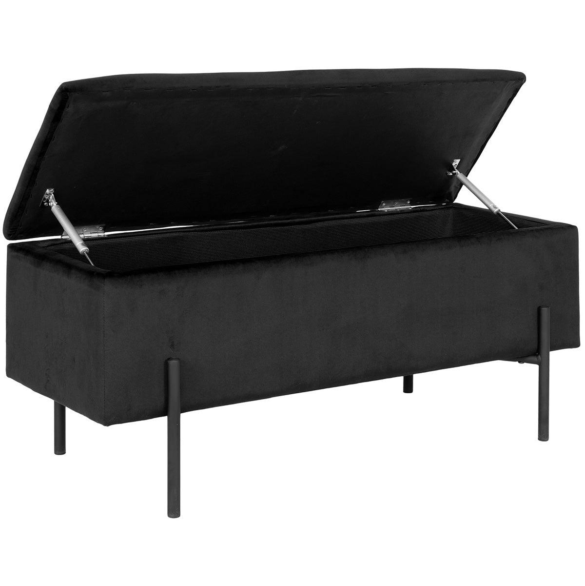 Watford Velvet Bench with Storage - WOO .Design