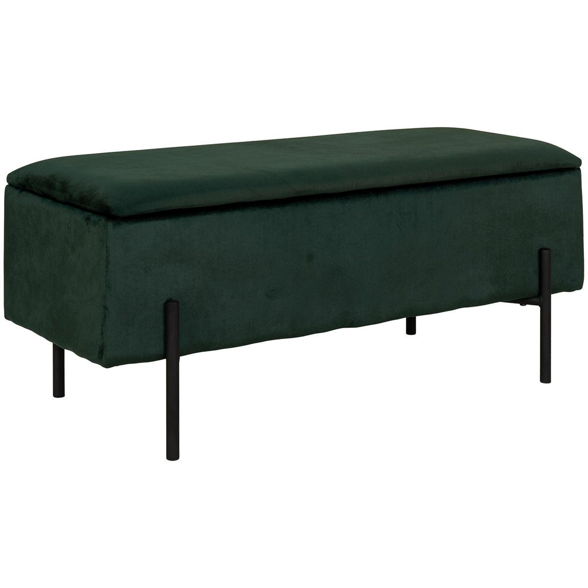 Watford Velvet Bench with Storage - WOO .Design
