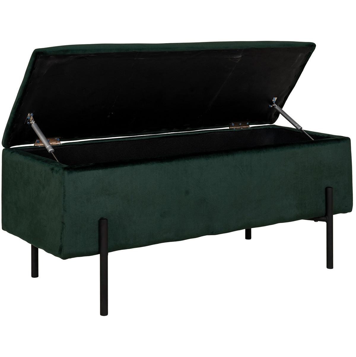 Watford Velvet Bench with Storage - WOO .Design