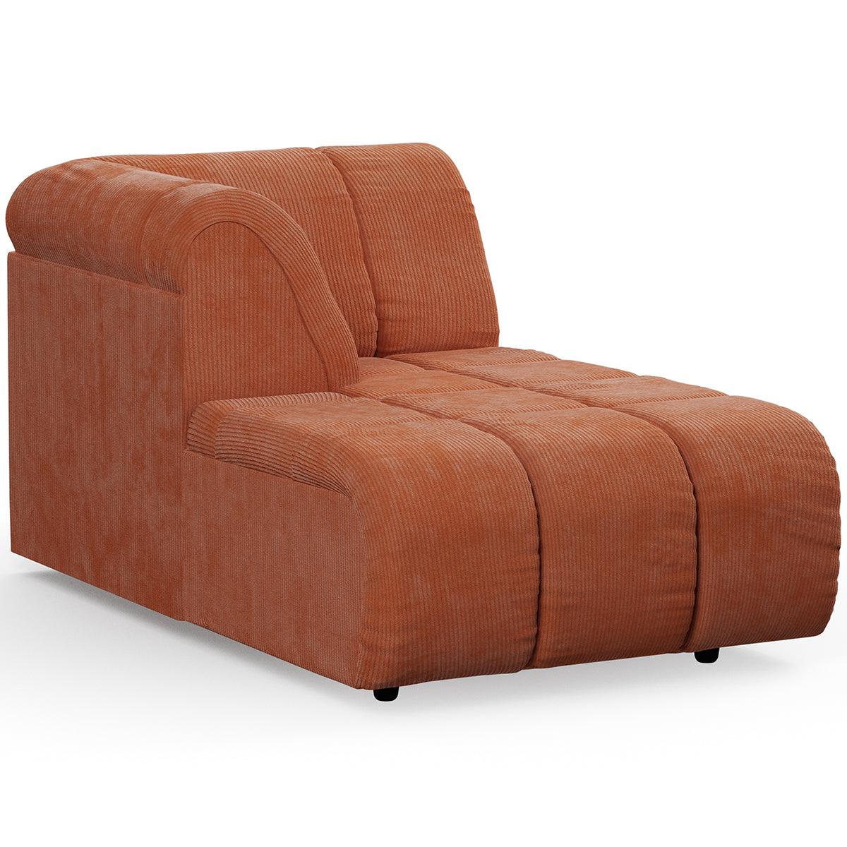 Wave Corduroy Rib Couch - Element Left Divan - WOO .Design