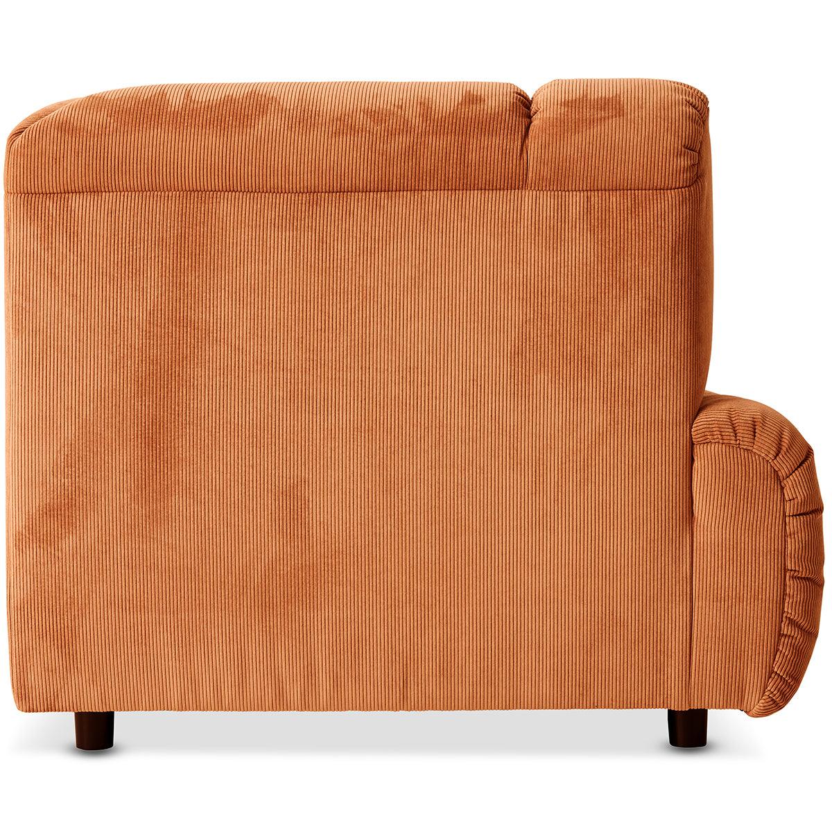 Wave Corduroy Rib Couch - Element Left High Arm - WOO .Design