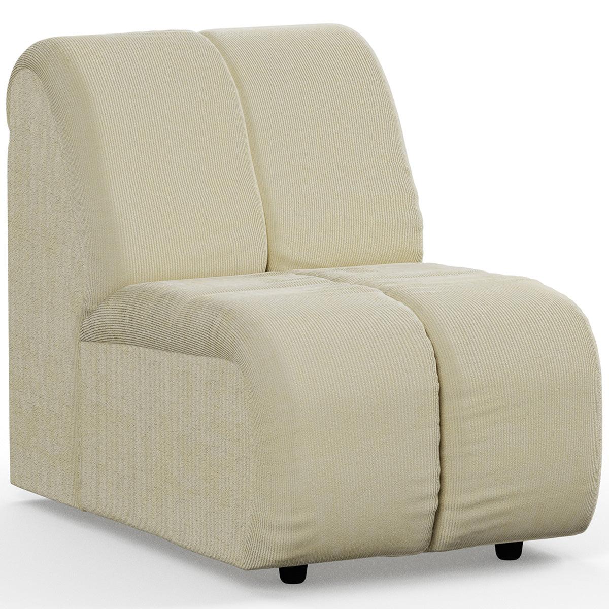Wave Corduroy Rib Couch - Element Middle Small - WOO .Design