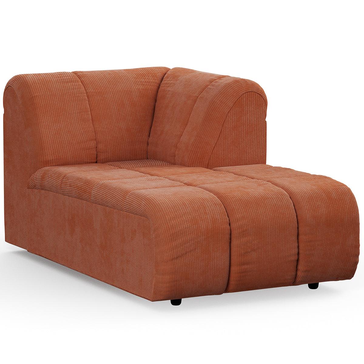 Wave Corduroy Rib Couch - Element Right Divan - WOO .Design