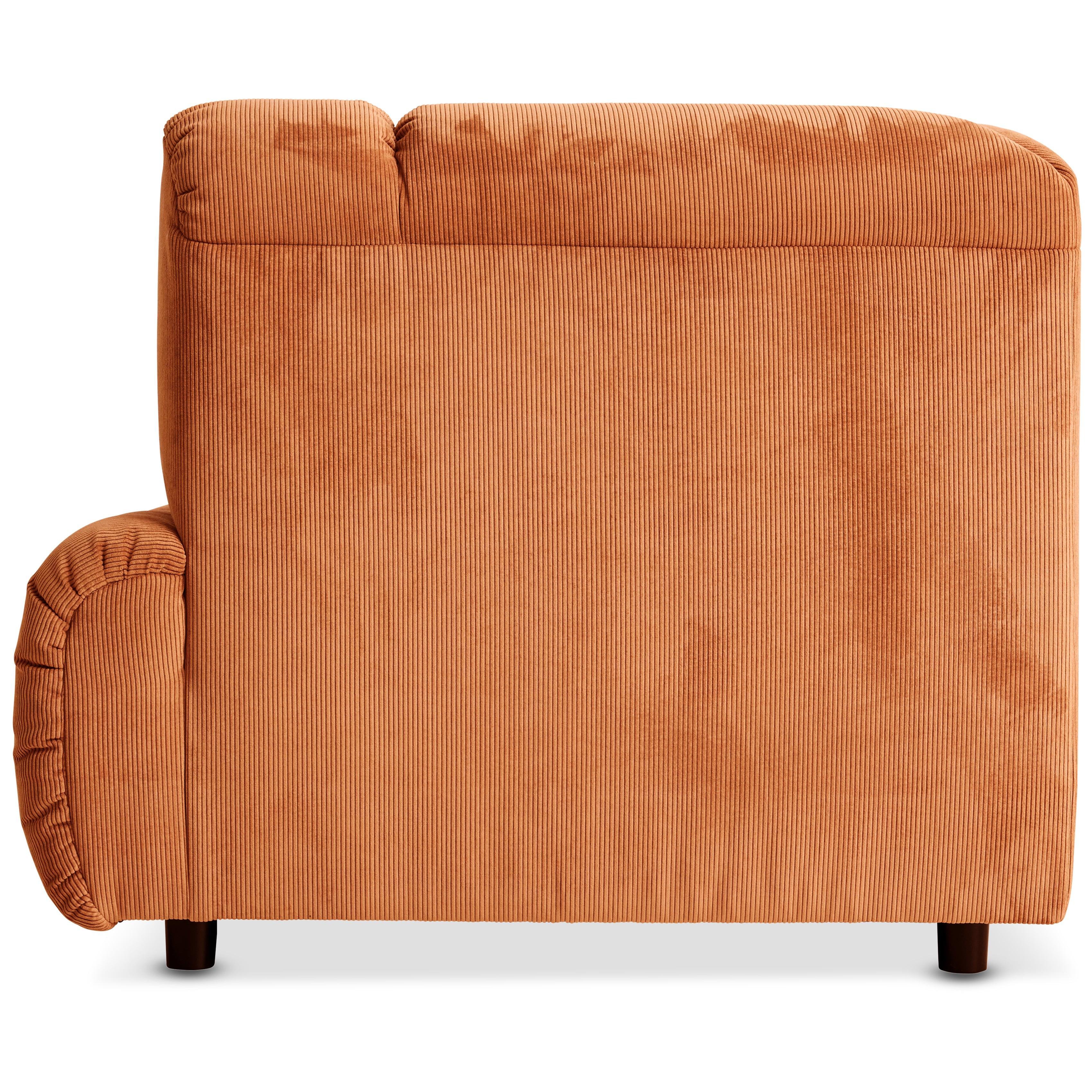Wave Corduroy Rib Couch - Element Right High Arm - WOO .Design