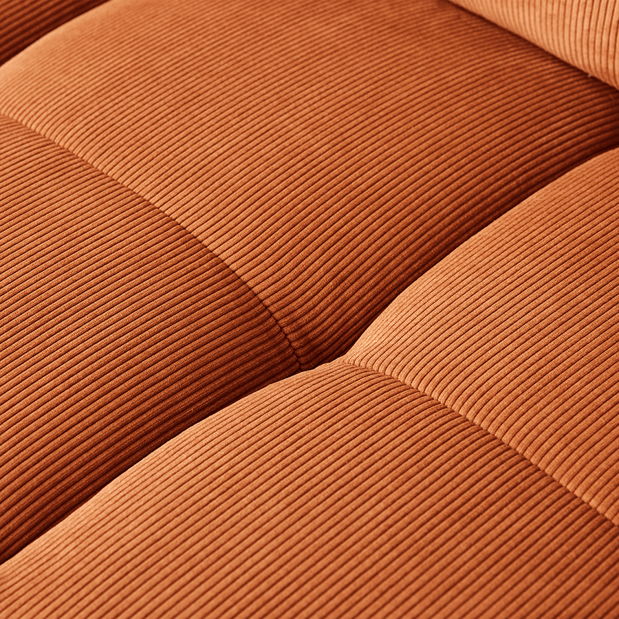 Wave Corduroy Rib Couch - Element Right High Arm - WOO .Design