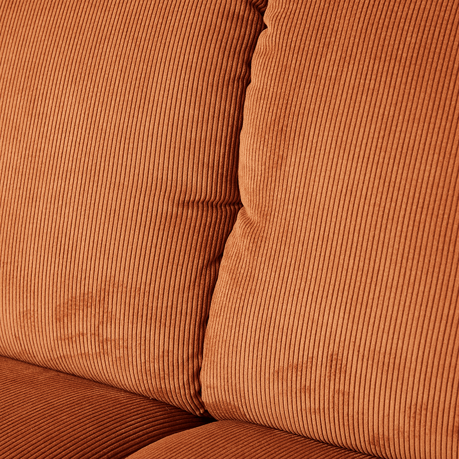 Wave Corduroy Rib Couch - Element Right High Arm - WOO .Design