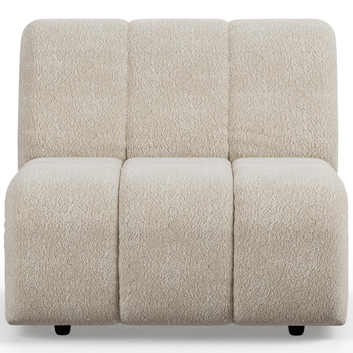 Wave Cream Boucle Couch - Element Middle - WOO .Design