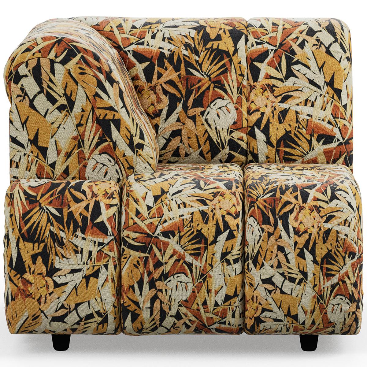 Wave Printed Hollywood Couch - Element Left High Arm - WOO .Design