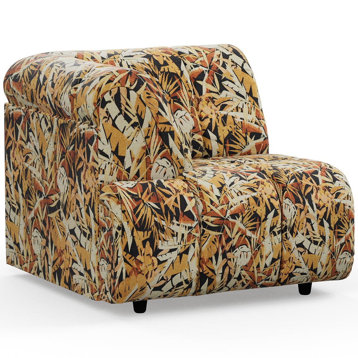 Wave Printed Hollywood Couch - Element Left High Arm - WOO .Design