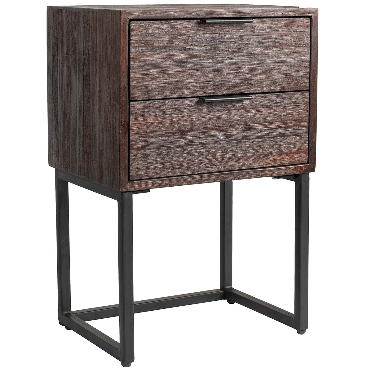 Webster Brown Teak Wood Nightstand - WOO .Design