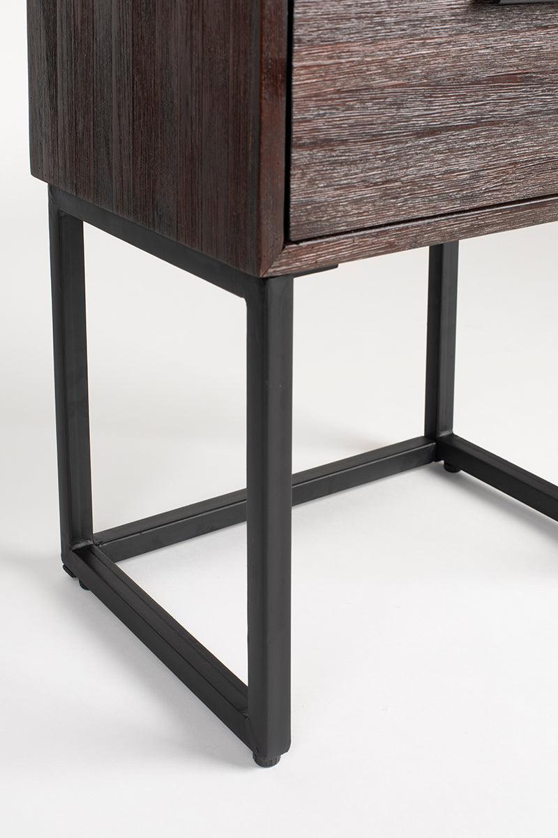 Webster Brown Teak Wood Nightstand - WOO .Design