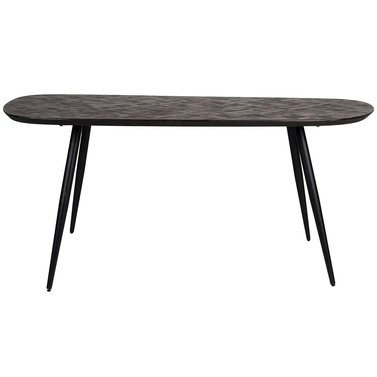 Black rectangle store kitchen table