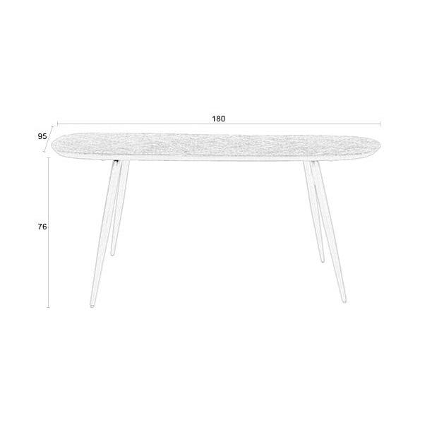 Webster Brown Teak Wood Rectangular Dining Table - WOO .Design