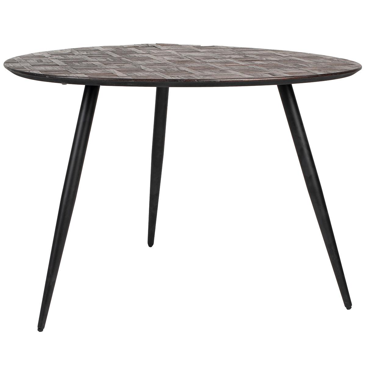 Webster Brown Teak Wood Round Dining Table - WOO .Design