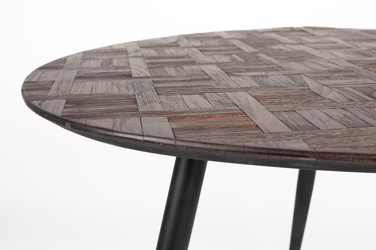 Webster Brown Teak Wood Round Dining Table - WOO .Design