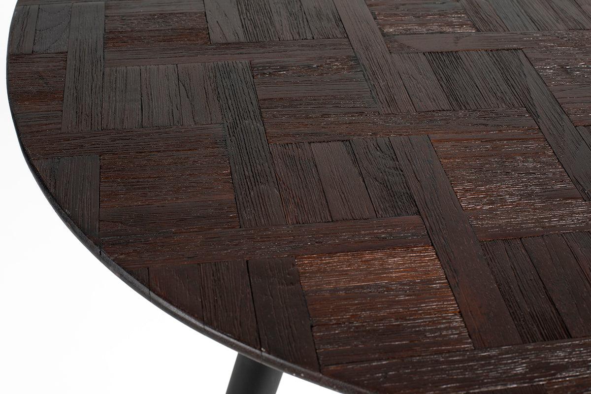 Webster Brown Teak Wood Round Dining Table - WOO .Design