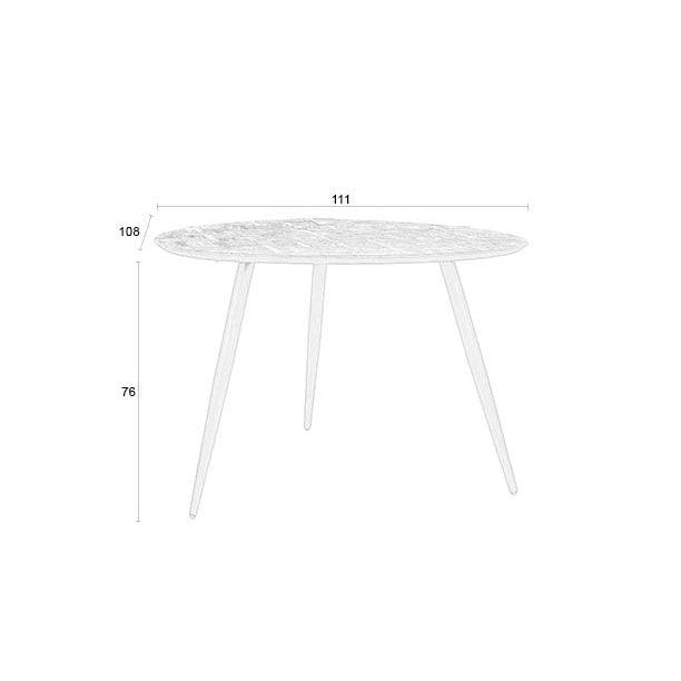 Webster Brown Teak Wood Round Dining Table - WOO .Design