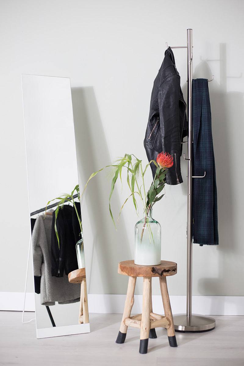 White Stand Mirror