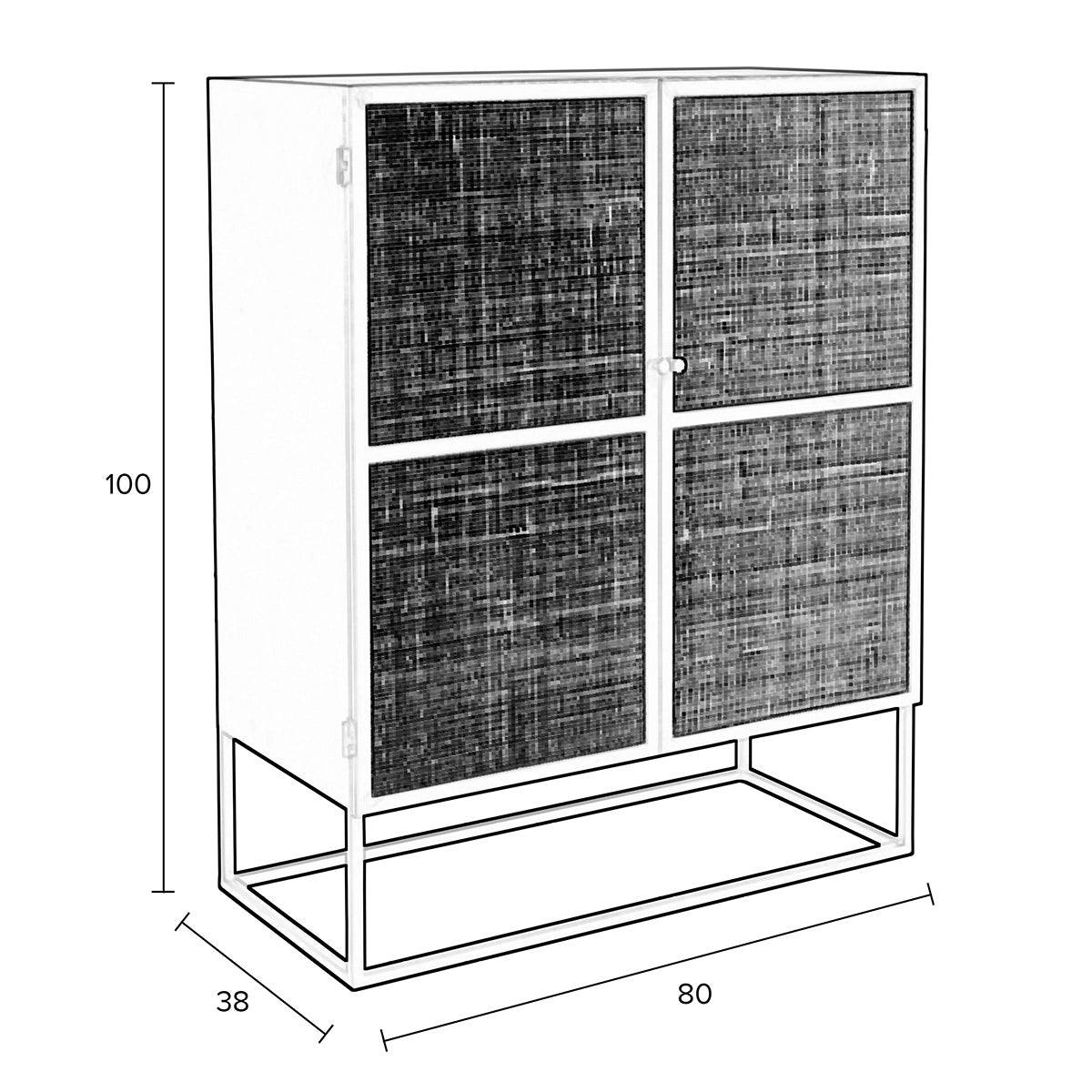Guuji Low 2 Doors Cabinet
