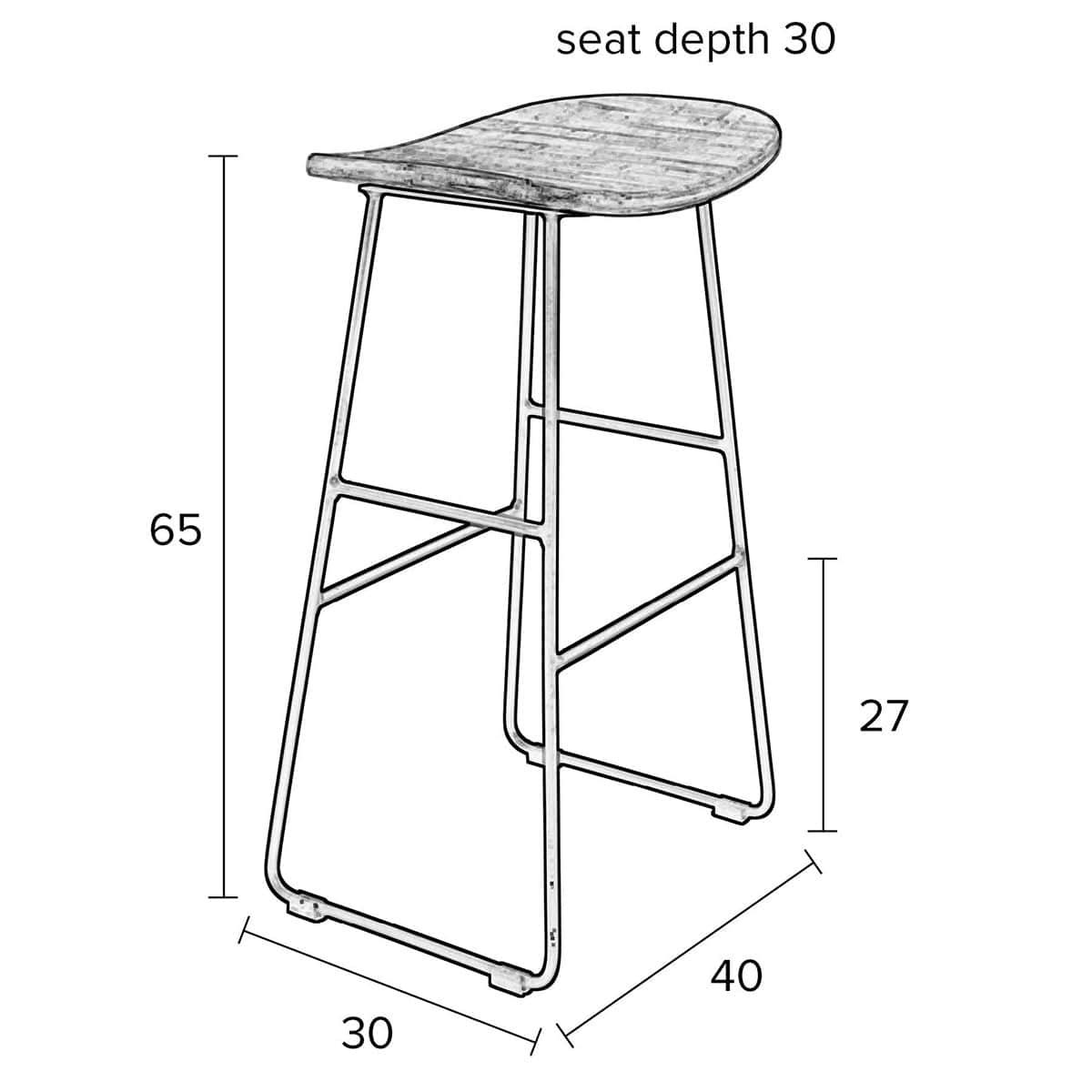Tangle Counter Stool
