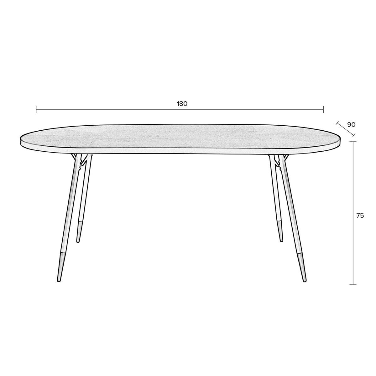 Denise Oval Dining Table