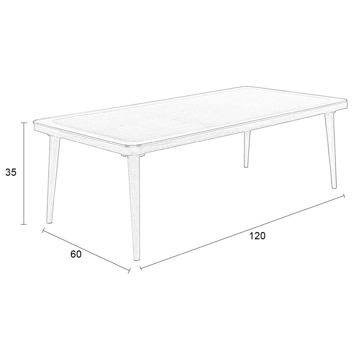 Haru Rectangular Coffee Table (Outlet)