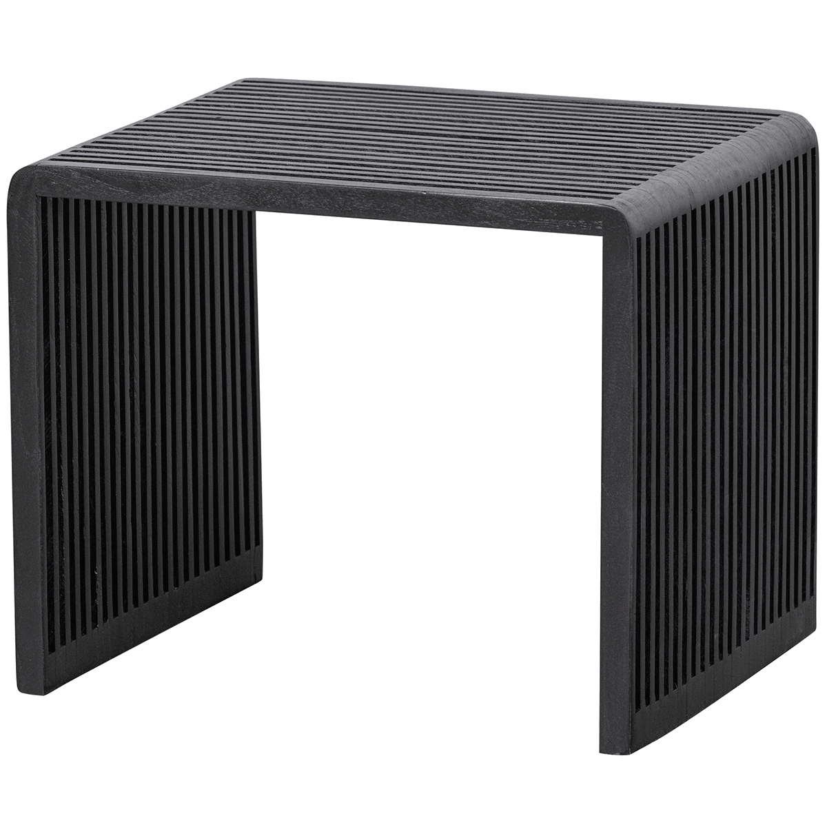 Willa Black Teak Wood Side Table (2/Set) - WOO .Design