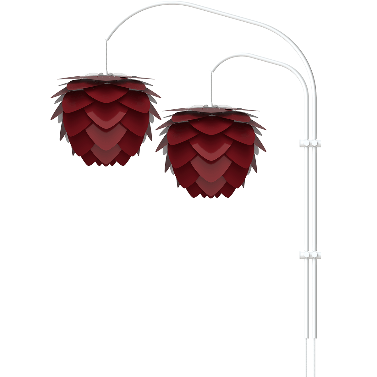 Willow White Double Light Stands - WOO .Design