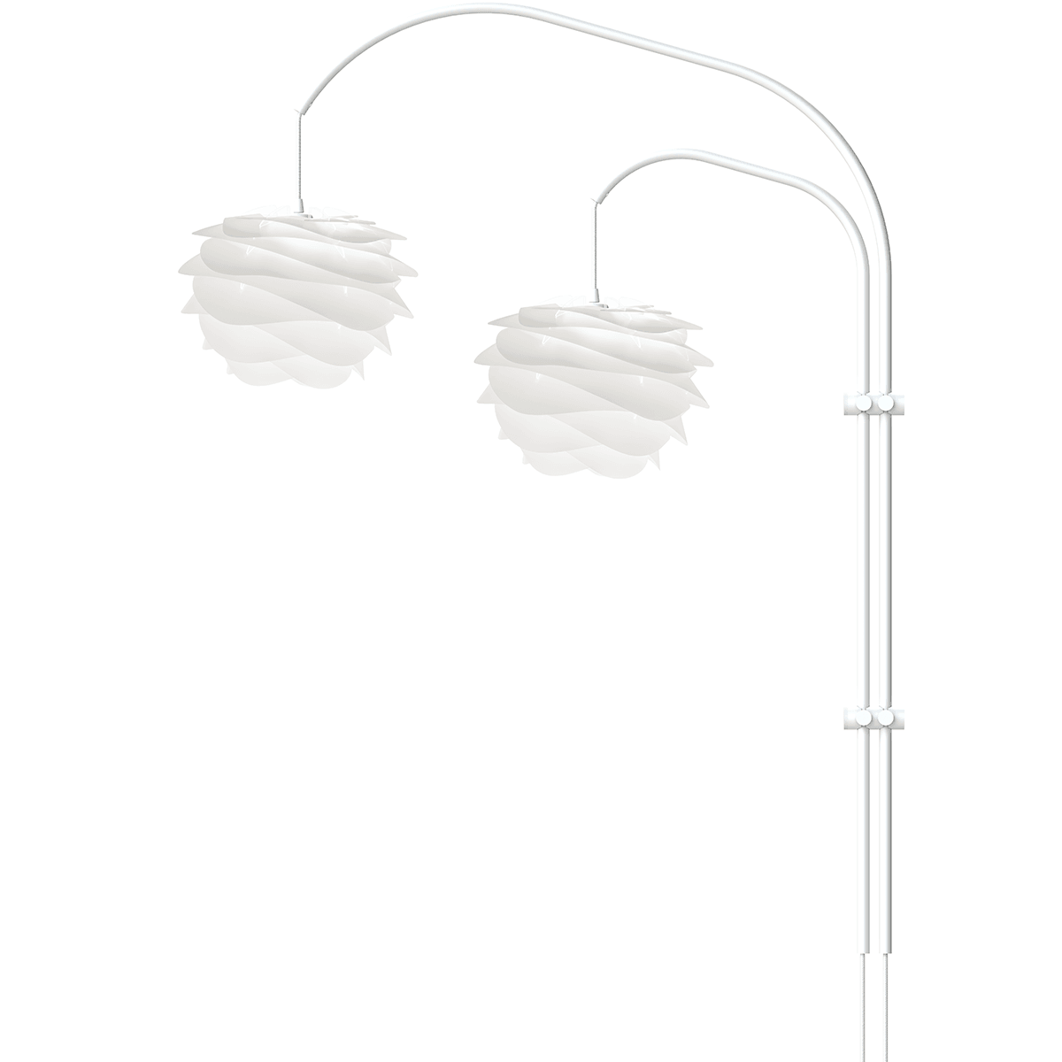 Willow White Double Light Stands - WOO .Design