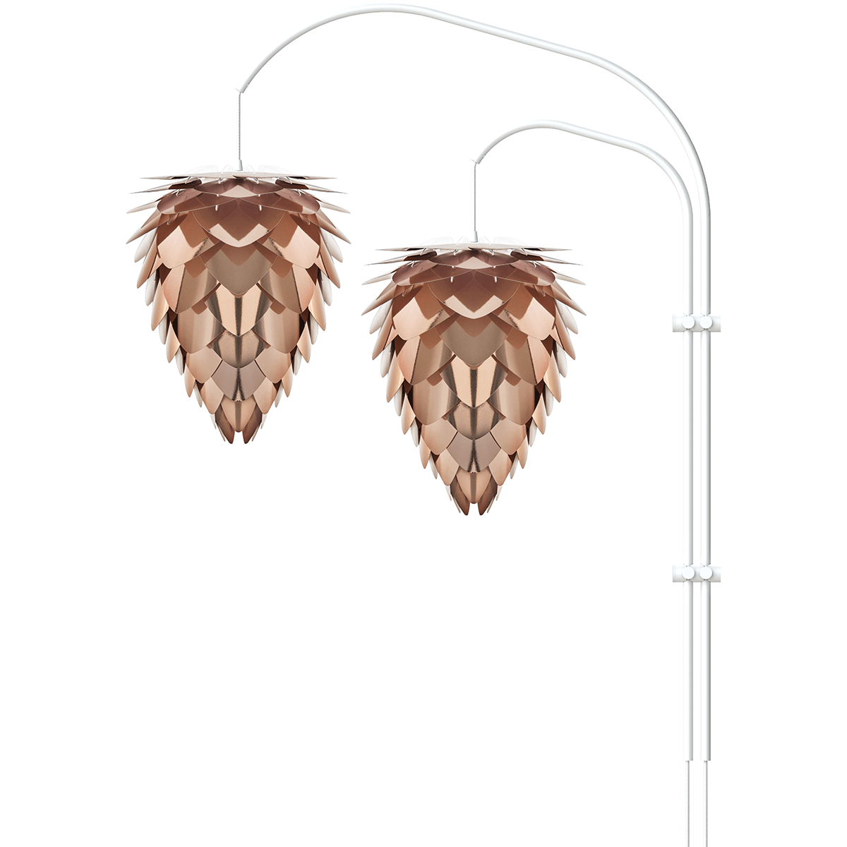 Willow White Double Light Stands - WOO .Design