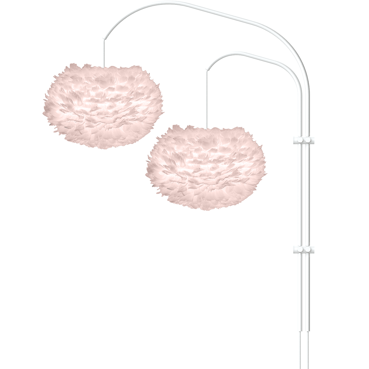 Willow White Double Light Stands - WOO .Design