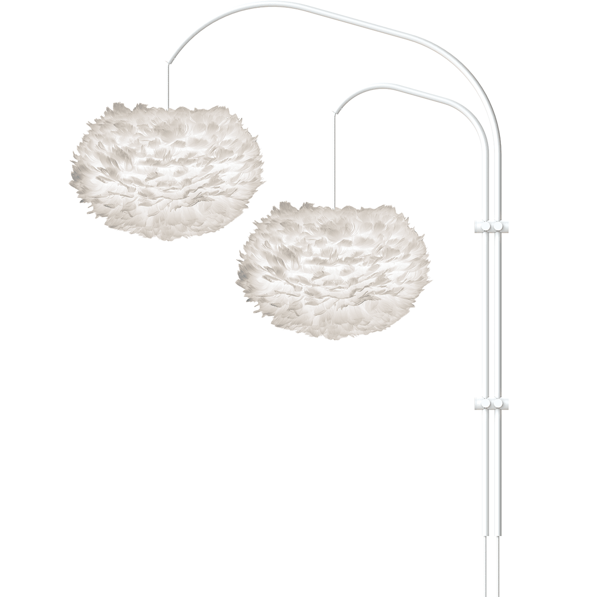 Willow White Double Light Stands - WOO .Design