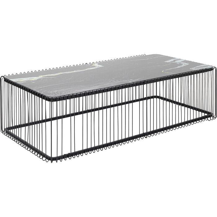 Wire Glass Marble Coffee Table - WOO .Design