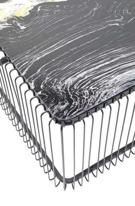 Wire Glass Marble Coffee Table - WOO .Design