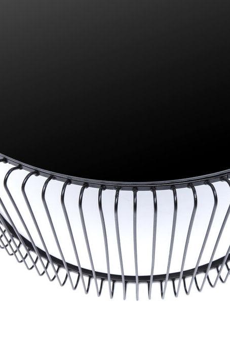 Wire Uno Glass Round Coffee Table - WOO .Design