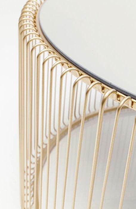 Wire Uno Glass Round Coffee Table - WOO .Design