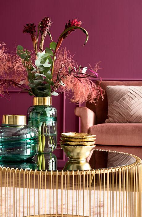 Wire Uno Glass Round Coffee Table - WOO .Design