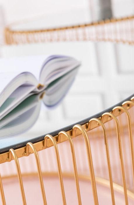 Wire Uno Glass Round Coffee Table - WOO .Design