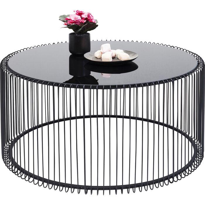Wire Uno Glass Round Coffee Table - WOO .Design