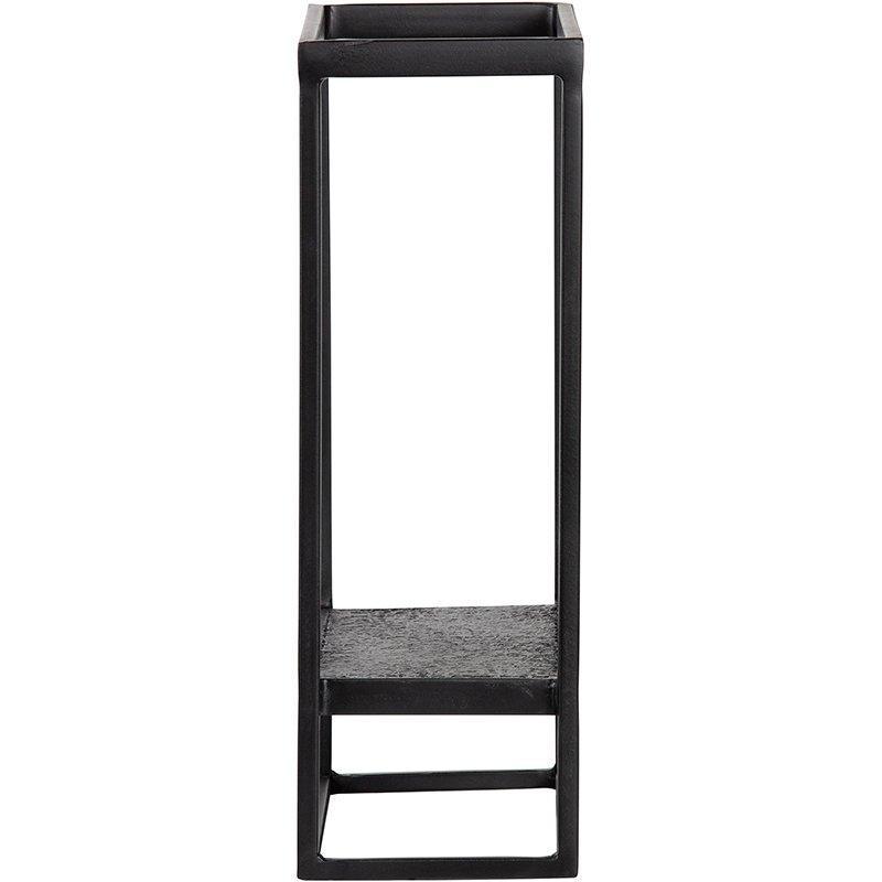 Febe Black Metal Vertical Wall Rack (Outlet)