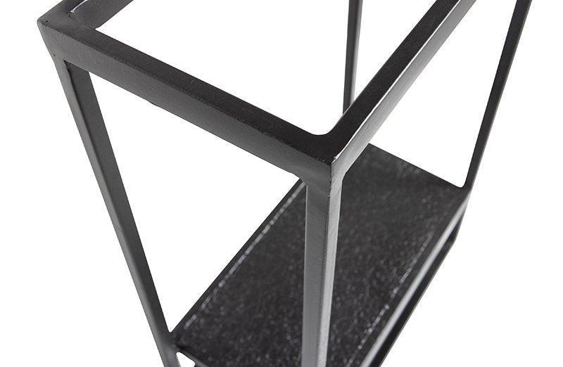 Febe Black Metal Vertical Wall Rack (Outlet)