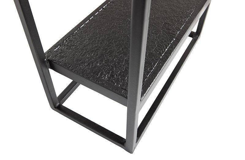 Febe Black Metal Vertical Wall Rack (Outlet)