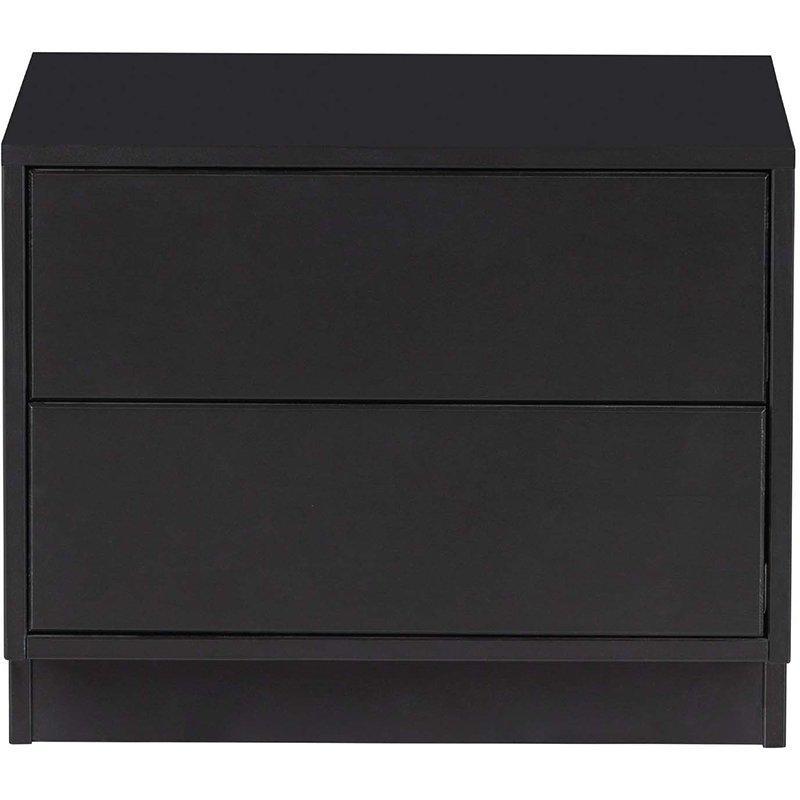 Finca Deep Black Pine Wood TV Cabinet 50 cm