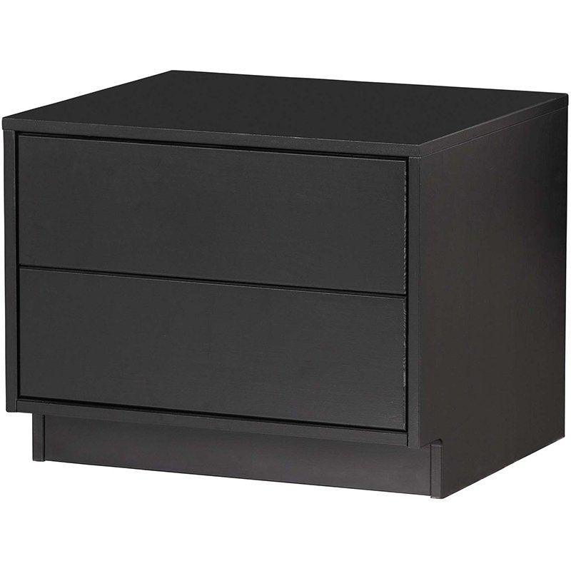 Finca Deep Black Pine Wood TV Cabinet 50 cm