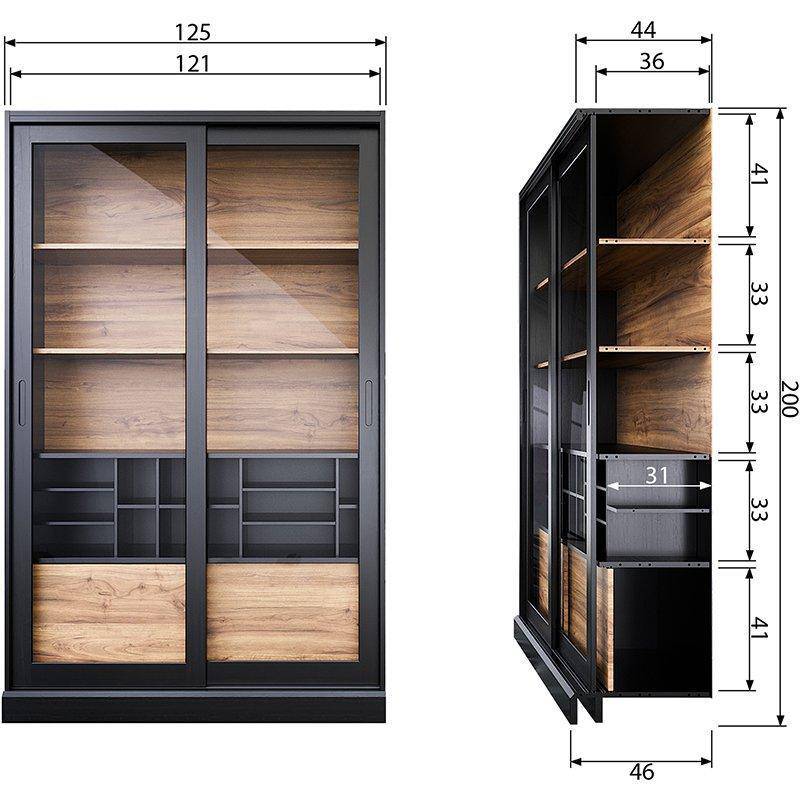 James Pine Wood Cabinet