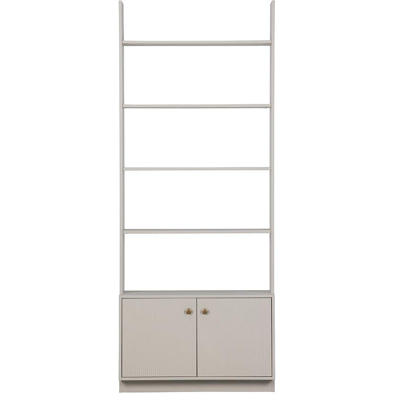 Madu Deep Cloud Grey Pine Wood Bookcase