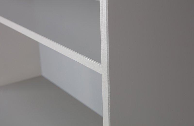 Madu Deep Cloud Grey Pine Wood Bookcase