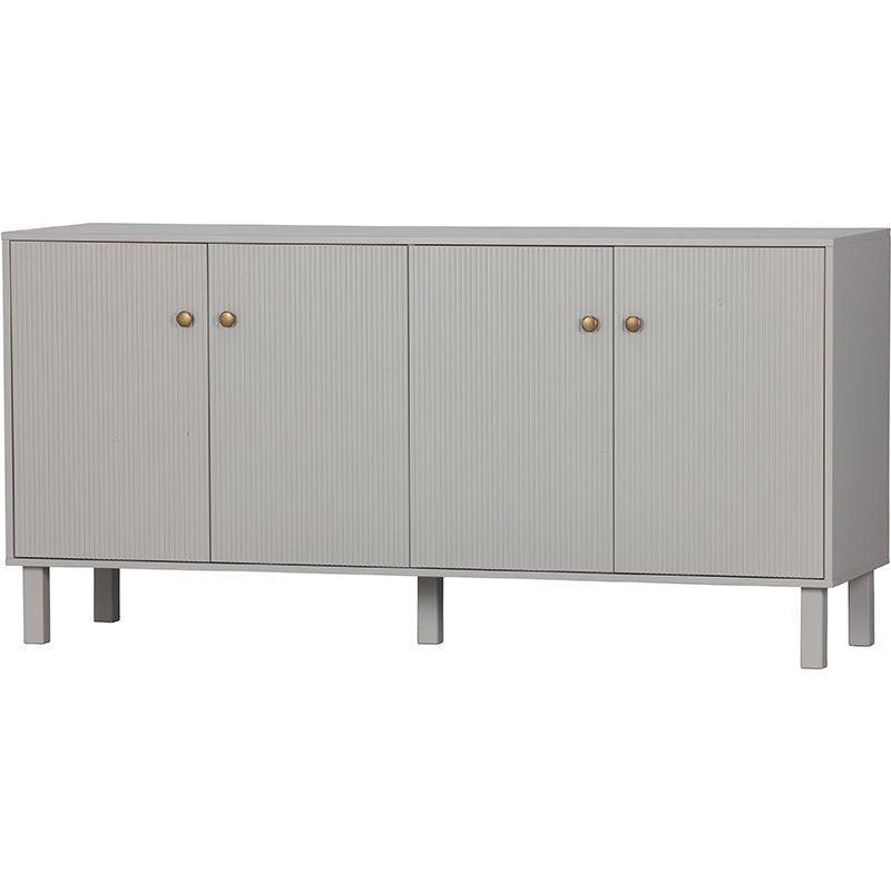 Madu Deep Cloud Grey Pine Wood Sideboard