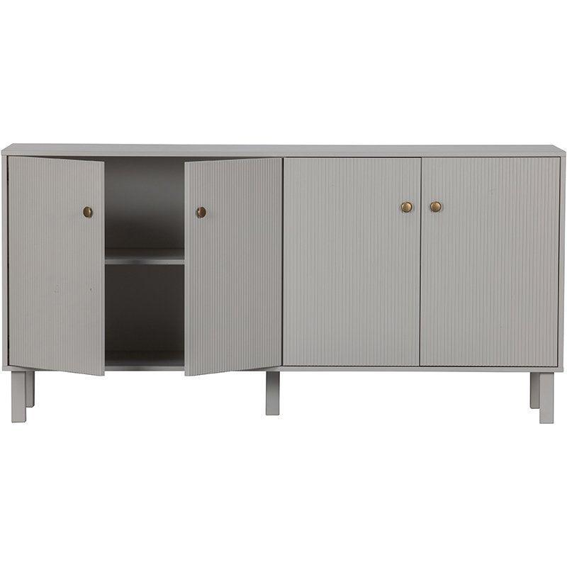 Madu Deep Cloud Grey Pine Wood Sideboard